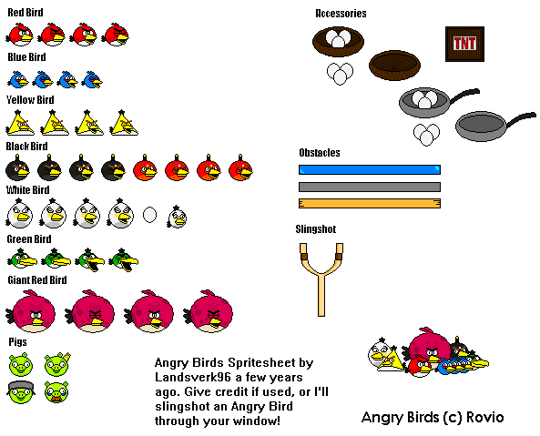 Angry Birds Sprites By Landsverk96 On Deviantart Angry Birds Sprites By Landsverk96 On Deviantart