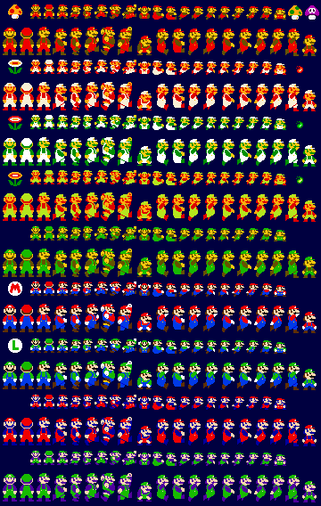 SMB Mario Sprites by Landsverk96 on DeviantArt