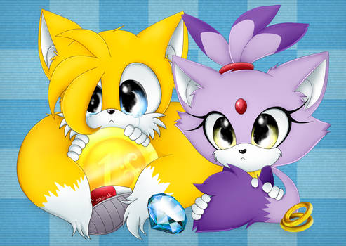 Tailaze | Blaze the cat and Tails Prower