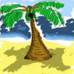Coconut Tree Sketch by RikoRadko