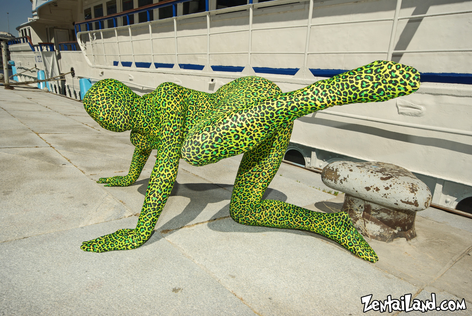 Green Leopard Zentai II