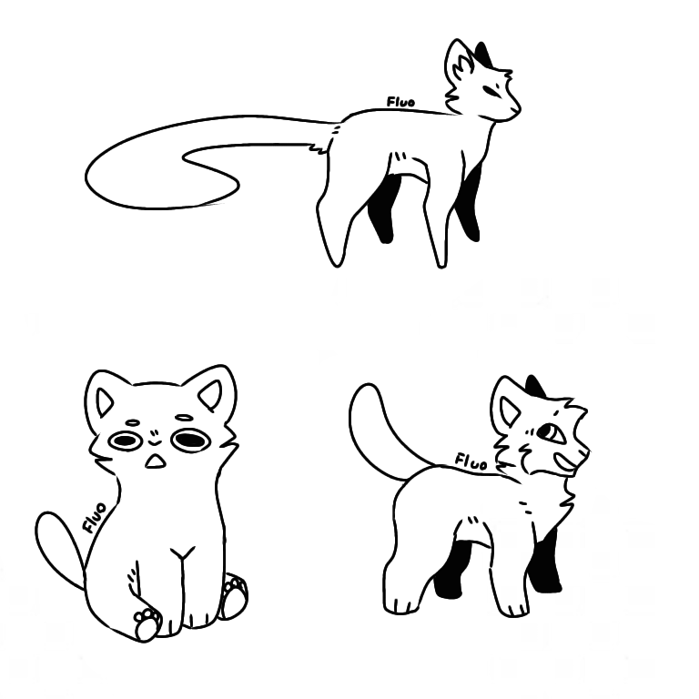 Cute cat base by 1Fluo1 on DeviantArt