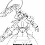 Old Daemon Gundam Lineart