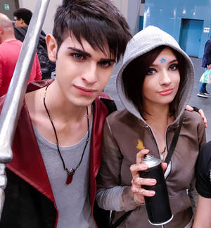 Dante and Kat cosplayer - DmC