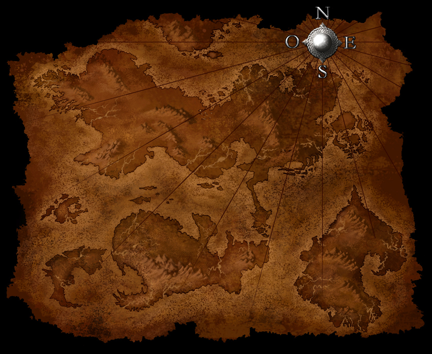 old map - creatures of legend