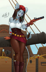 Pirate mouse girl