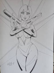 SciFi Babe InkArt