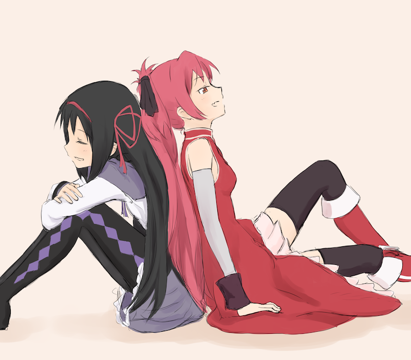 Kyouko and Homura