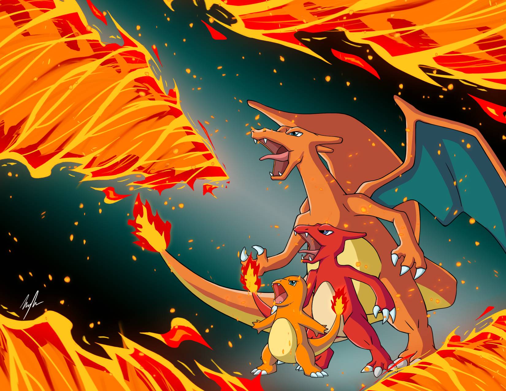 Charmander Evolution by sleepymike91 on DeviantArt