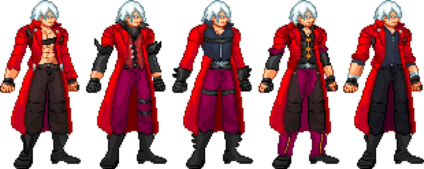 Dante (MvC style v1) by Darkcube095 on DeviantArt