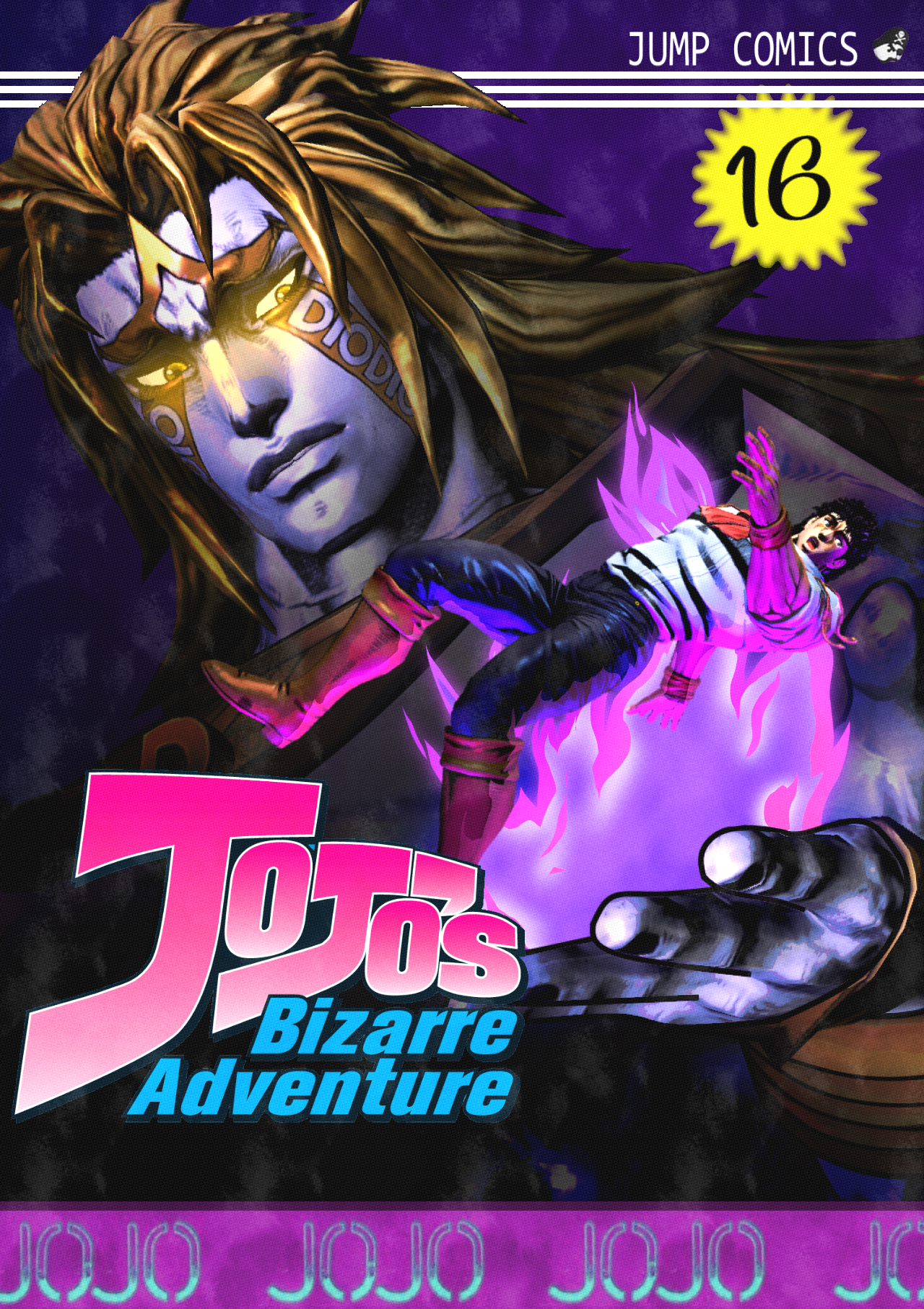 Cover Page fanart of a fanfiction novelization of the JoJo's Bizarre Adventure: Eyes of Heaven video game