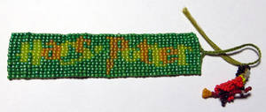 Beaded Harry Potter Bookmark and Quidditch Pendant