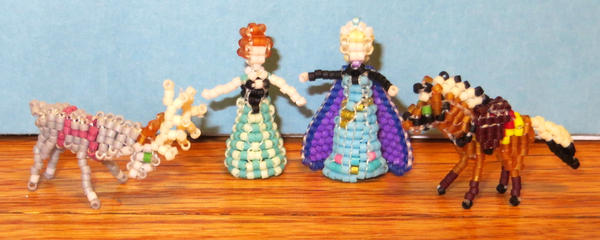 Beaded characters from Disney's Frozen