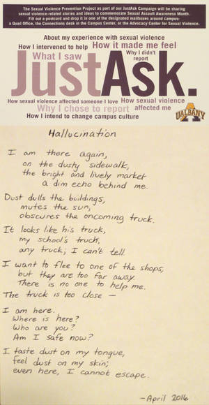 Hallucination - Poem for SAAM 2016