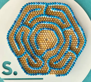 Magnetic hexagonal labyrinth