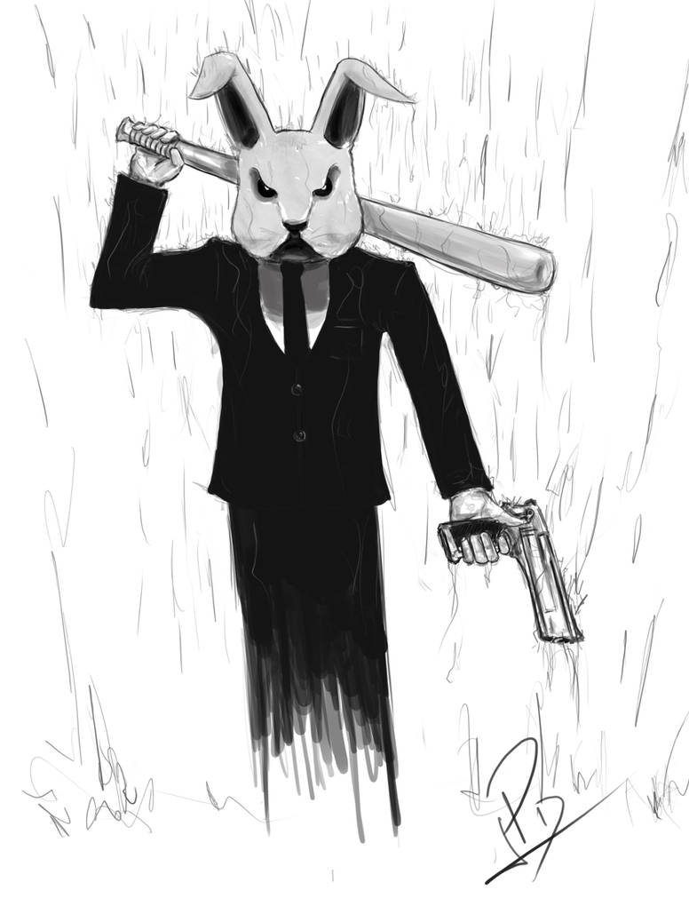 Bad ass rabbit by pablonegative on DeviantArt