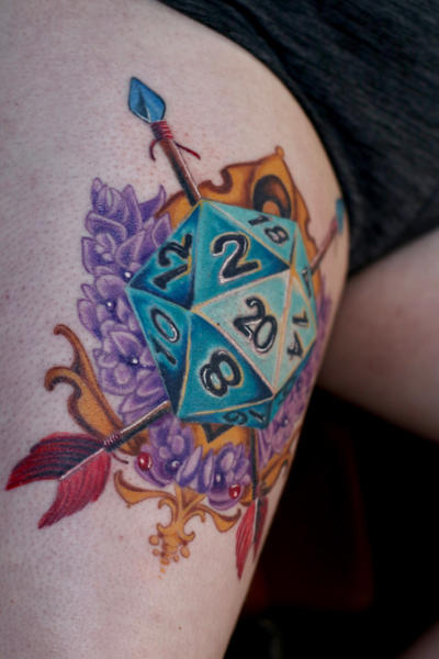 Mr dice tattoo blackwork by D3m0nInk on DeviantArt