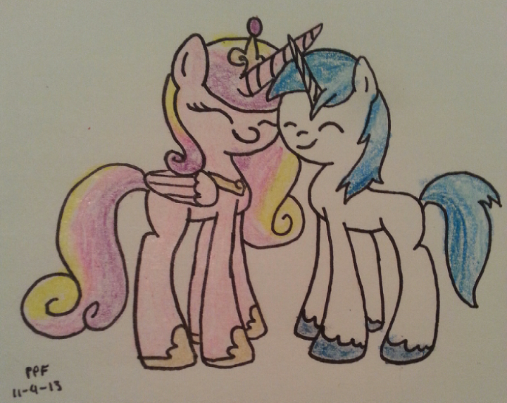 Shining Armor and Cadence