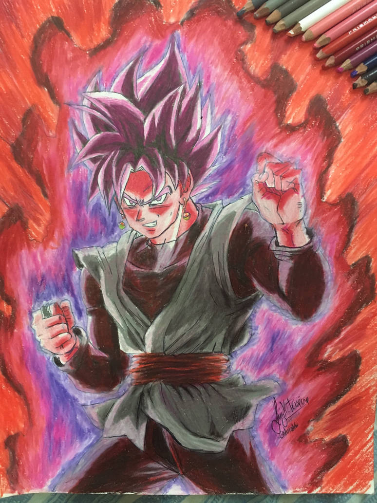 Goku Black super sayajin rose kaioken! by luizhtx on DeviantArt.