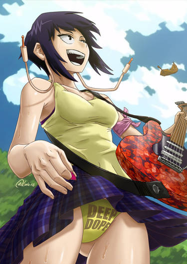 Jiro Kyoka playing guitar - My Hero Academia