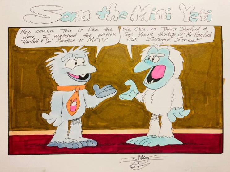 Sam the Mini Yeti Comic Strip - Ollie's Confused by JacobDSArt on