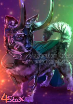 Commission: Loki dog