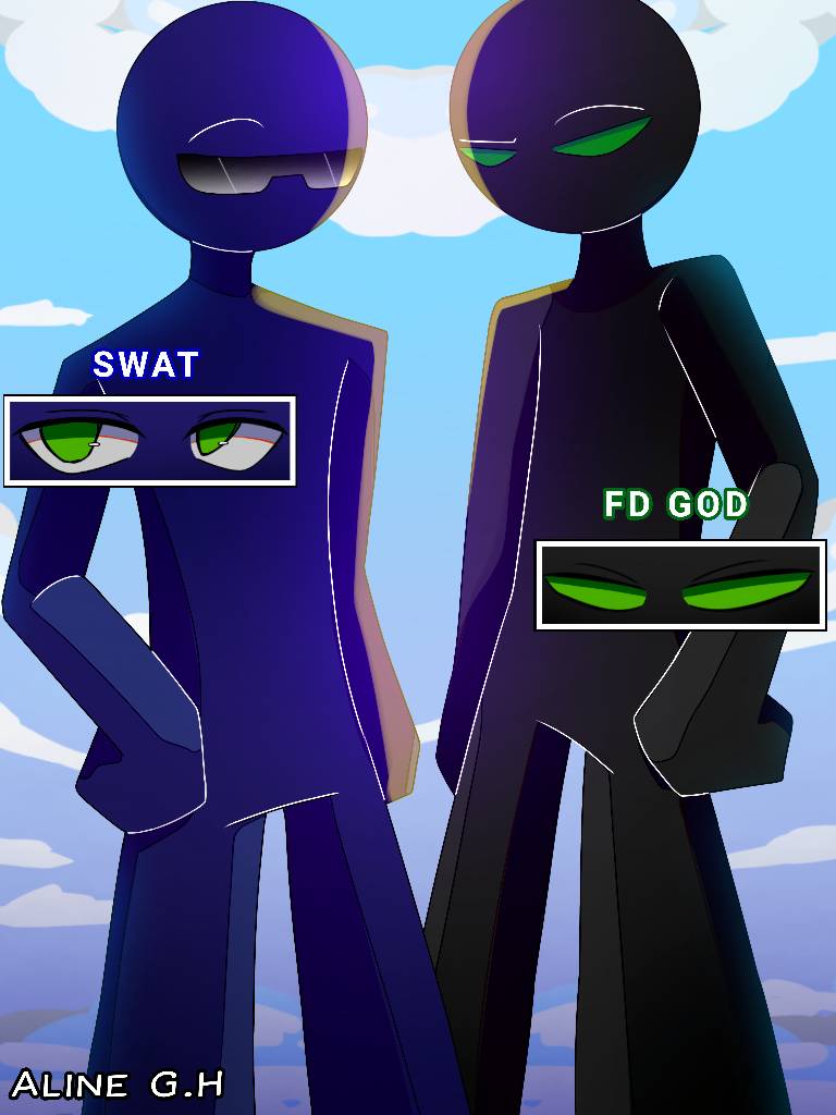Swat Flashdeck Swat and FD God (Flashdeck Characters) by AlineGH on DeviantArt