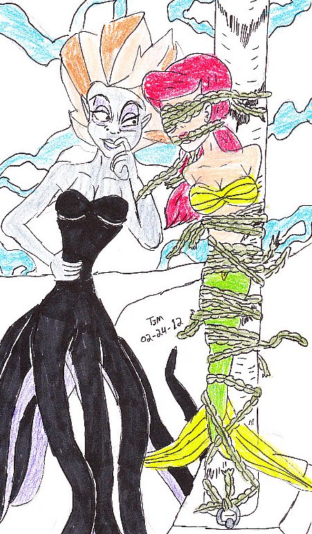 MORGANA ENCUMBERS ARIEL by Godzilla713 on DeviantArt