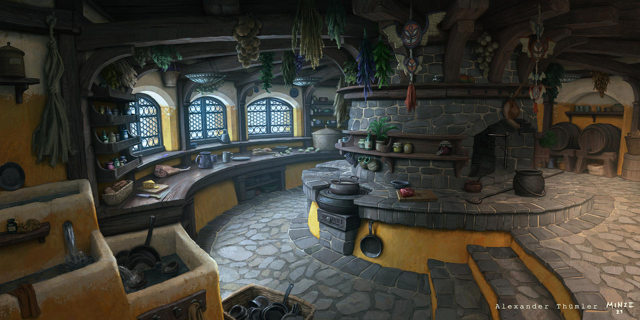 Inga's Kitchen at Day by ATArts on DeviantArt