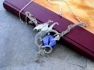 Purple Colorshift Dragon Necklace 2