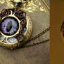 Ghost Bronze Brass Eye Pocket Watch