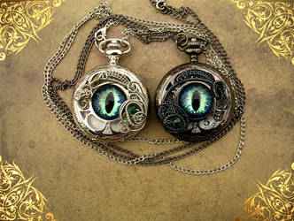 CUSTOM His and Her's Dragon Eye Watches 2