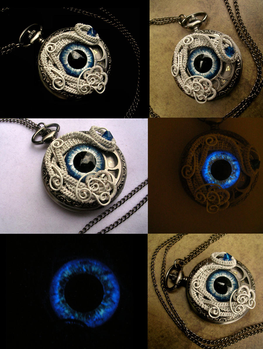 Avalanche Watch - Snow Ice Eye Pocket Watch