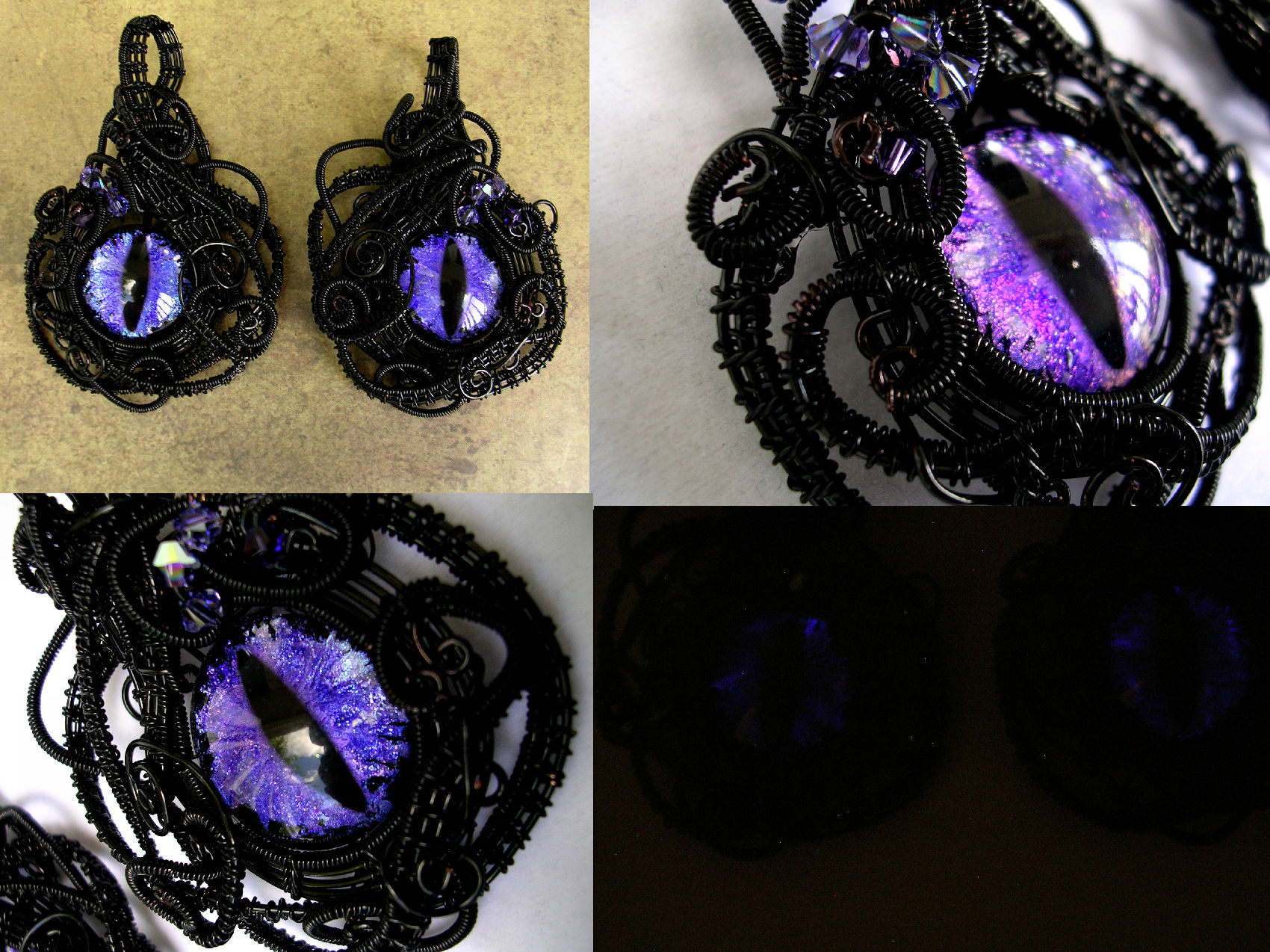 Twin Mirrored Pendants for Syn and Desire