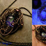 Fairy Maiden Dreaming Pendant - Wire Wrapped