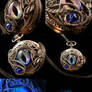 Succubus Color Shifting Eye Pocket Watch Necklace