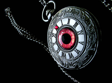 Shadow Swirl Pocket Watch - Red Gold Eye