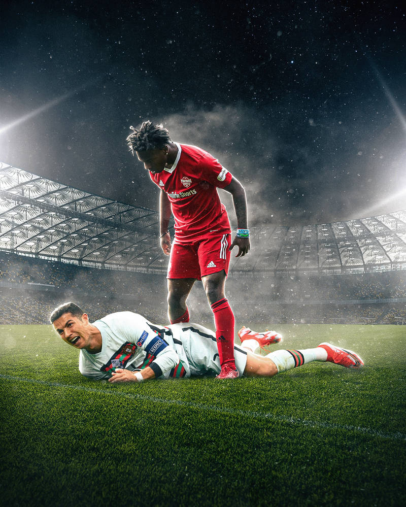 Ishowspeed playing with Cristiano Ronaldo by SidneyLaruel on DeviantArt