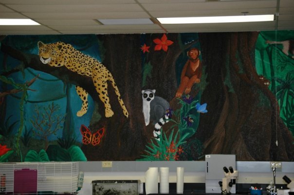 Giant Rainforest Mural pt 2