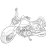 Throttle's bike 2 - Lineart