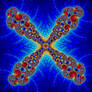 Anodized Mandelbrot Cross