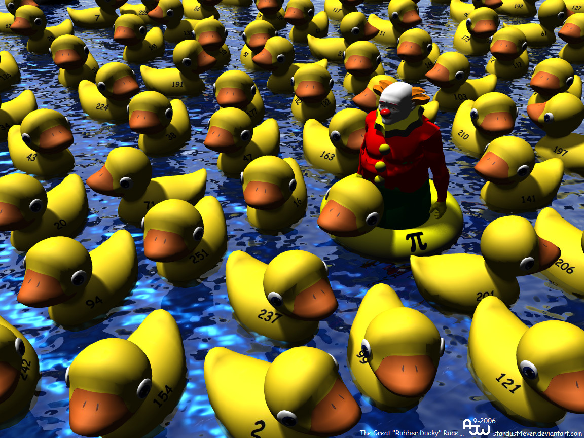 The great Rubber Ducky Race...