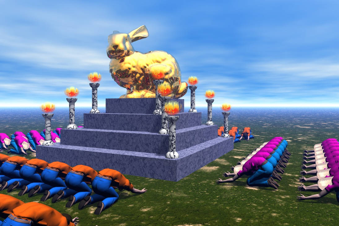 Lunar Rabbit Shrine Golden Bunny Shrine by Kosmic-Stardust on DeviantArt