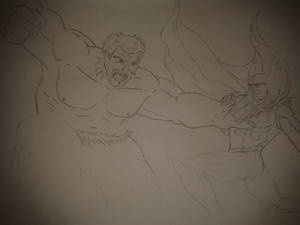 Hulk VS Thor by David Lima