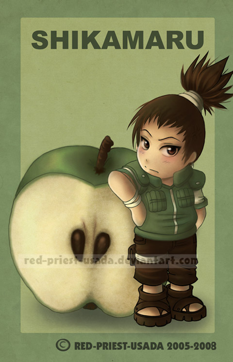 Chibi Fruit Ninja Shikamaru