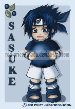 Chibi Fruit Ninja-Sasuke