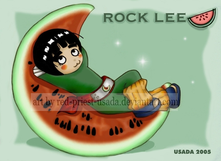 Chibi Fruit Ninja-Rock Lee by Red-Priest-Usada on DeviantArt