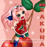 Chibi Fruit Ninja-Sakura