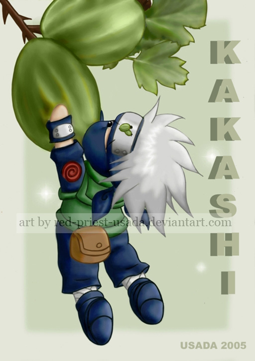 Chibi Fruit Ninja-Kakashi