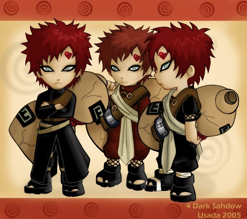 3xChibi Gaara 4 Dark Sahdow